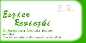 eszter reviczki business card